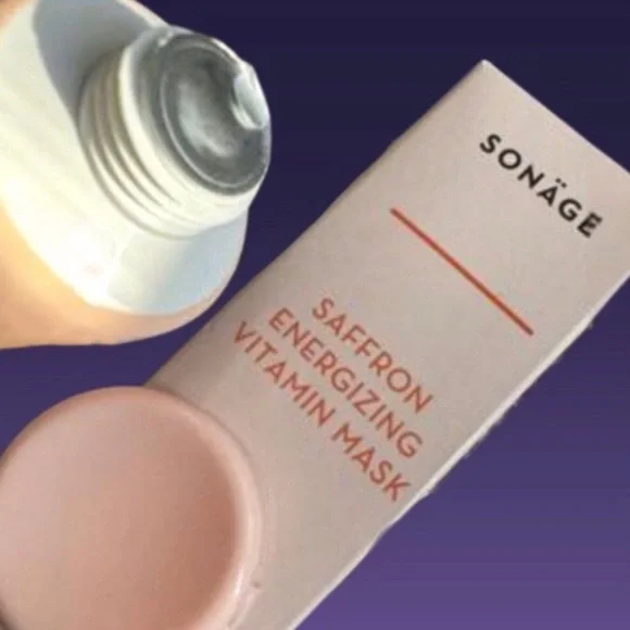 Sonage Saffron Energizing Vitamin Mask Full Size w CoQ10 + FREE BRUSH 50ml *NEW - Picture 6 of 15